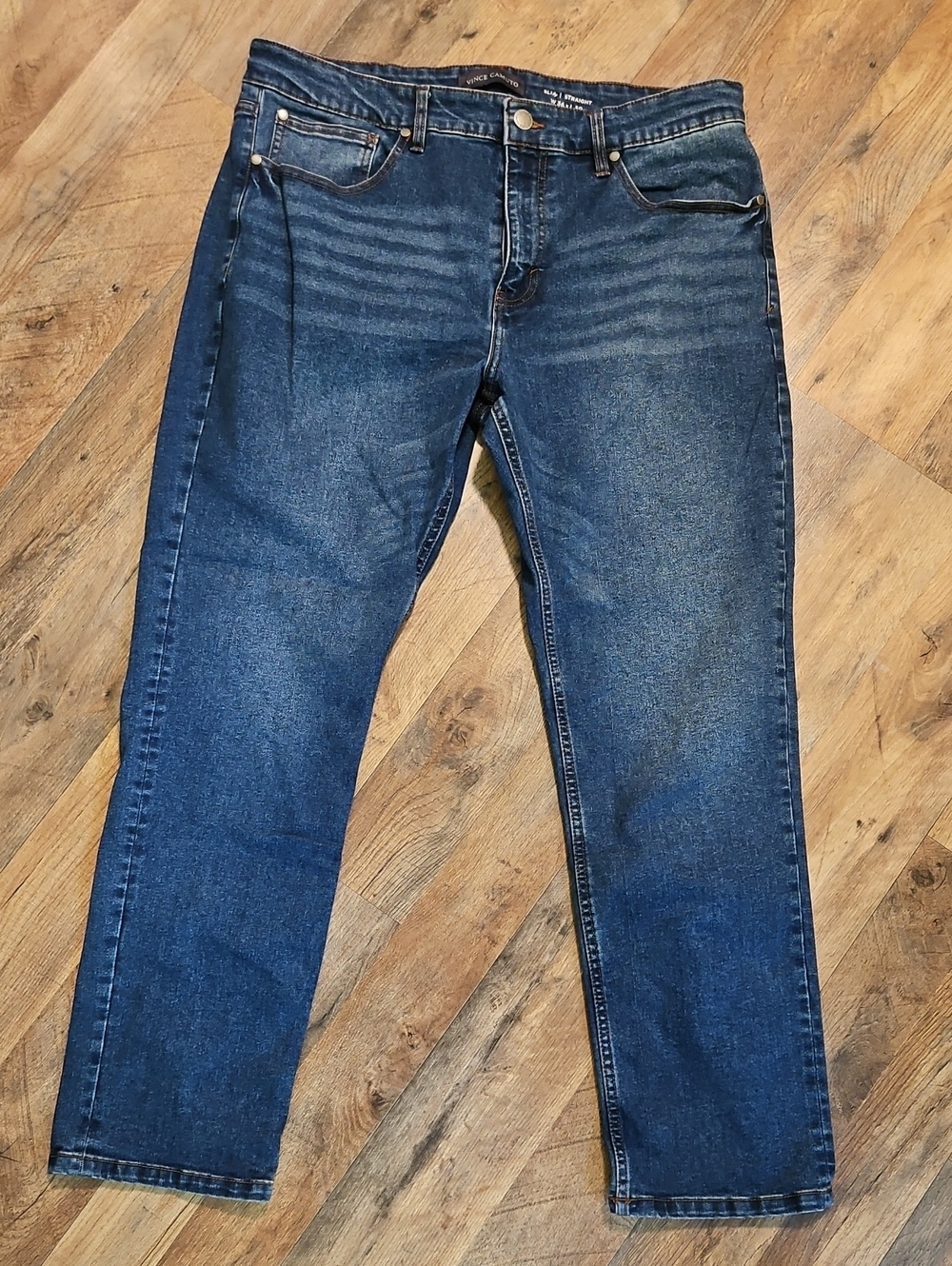 👖Vince Camuto Men's Dark Blue Straight Jeans